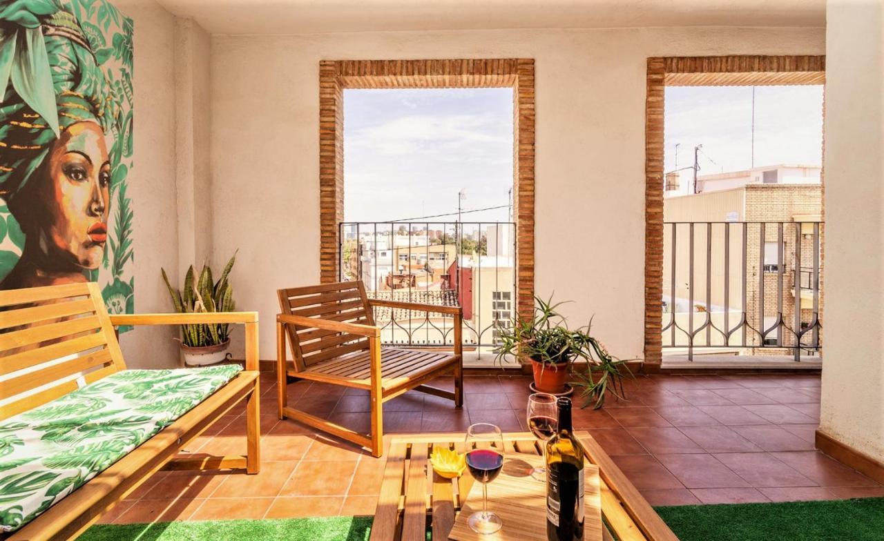 Penthouse Duplex In A 4 Floors Spanish House -8 Min To Center By Metro バレンシア エクステリア 写真