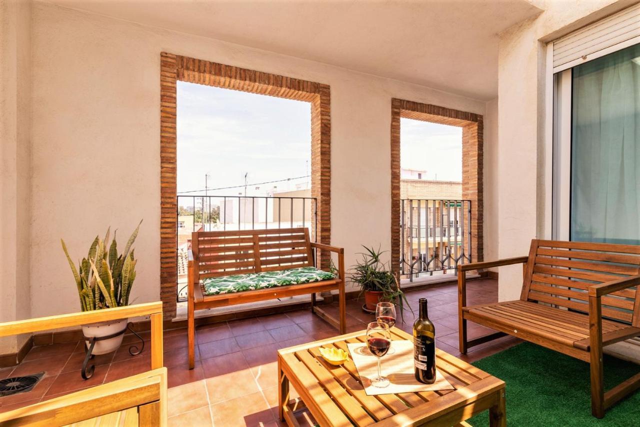 Penthouse Duplex In A 4 Floors Spanish House -8 Min To Center By Metro バレンシア エクステリア 写真